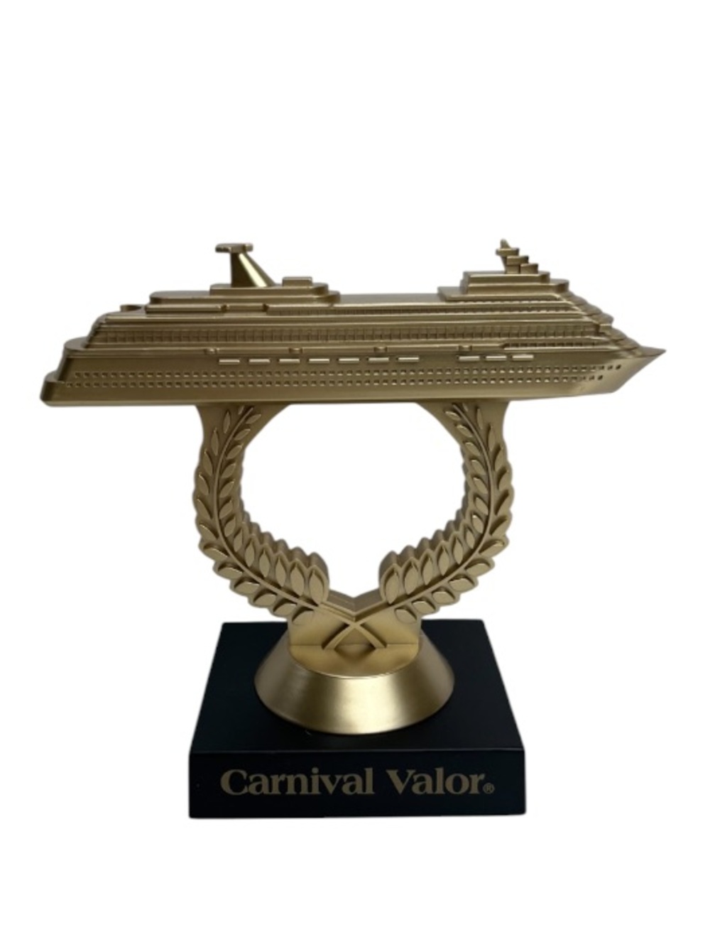 Carnival Valor Ship on a Stick Trivia Trophy